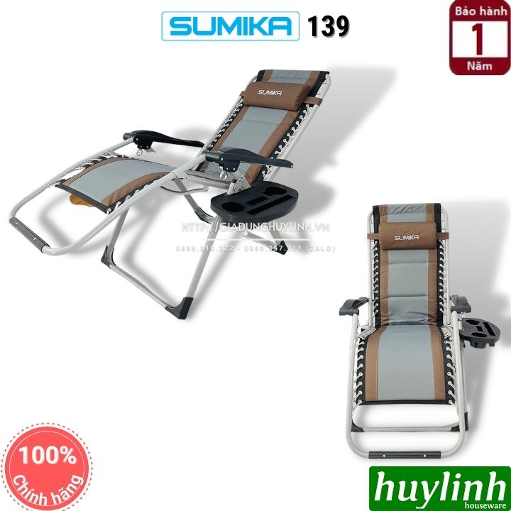 Ghế xếp gấp thư giãn Sumika 139 - 189x67cm - Tải trọng 300kg - Hàng chính hãng