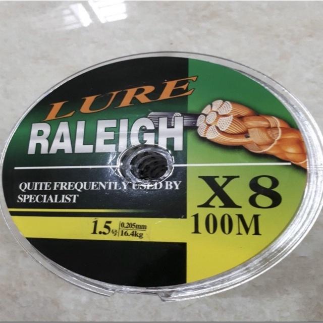 Dây dù câu cá Lure Raleigh X8 7 màu siêu đẹp siêu bền mịn ( sale xả hàng )0
