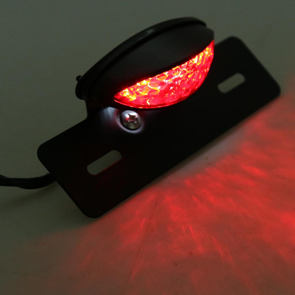 Motorcycle Quad Bike Brake Running License Plate Rear Tail Light