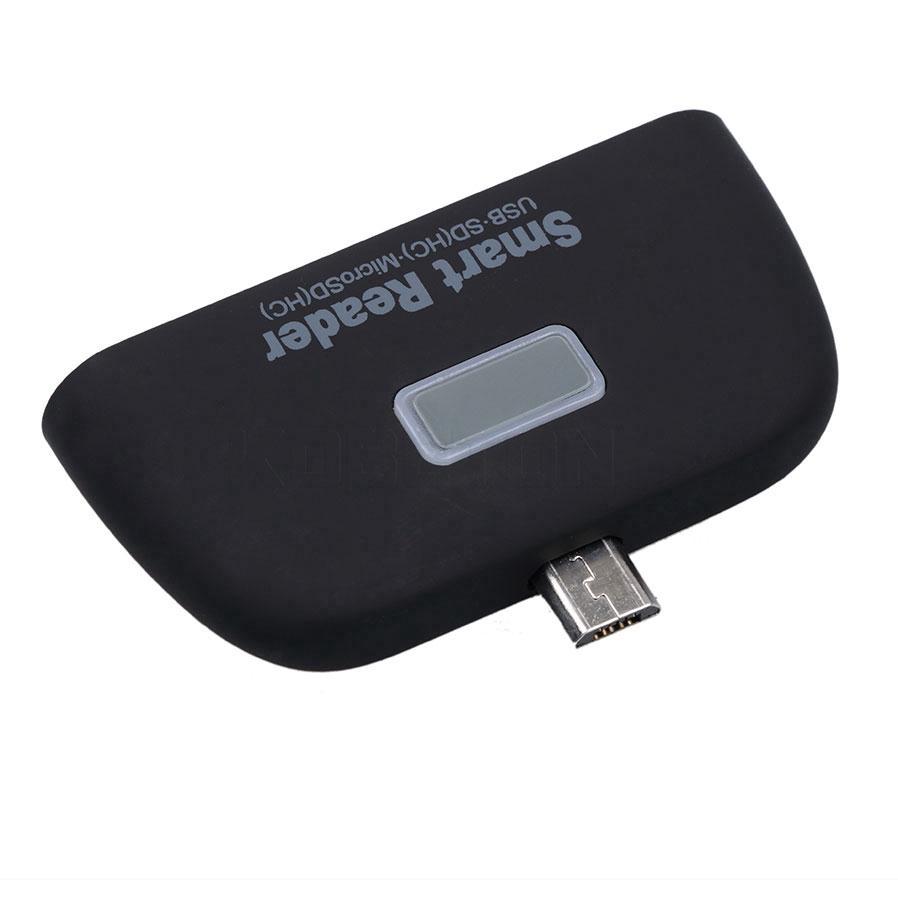 Đầu đọc thẻ thông minh 4 trong 1 OTG / TF / SD với cổng sạc Micro USB