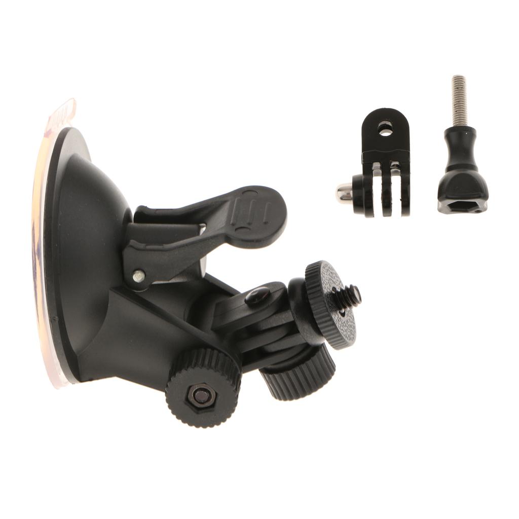 360 Degrees Rotation Suction Cup Mount+Tripod Adapter Screw for