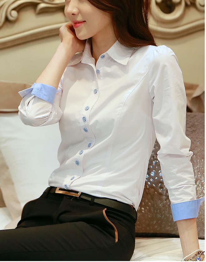 Áo sơ mi trắng công sở cổ đức, lên form chuẩn, dễ phối đồ CS70