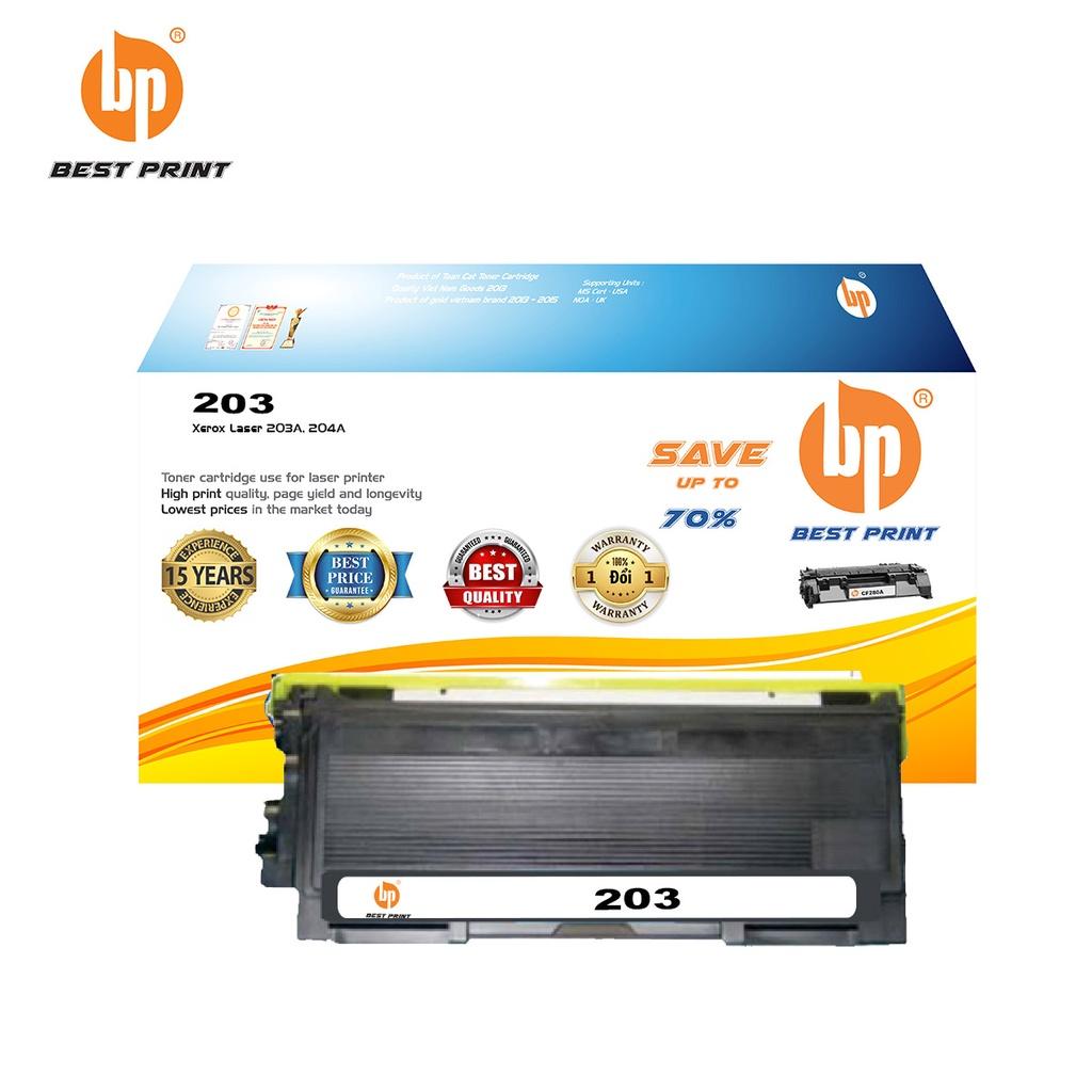 Hộp mực in BEST PRINT 203 dùng cho máy in Xerox Laser 203A, 204A HÀNG CHÍNH HÃNG