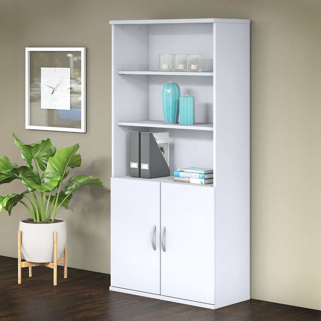 Tủ hồ sơ văn phòng gỗ hiện đại SMLIFE Olivia  | Gỗ MDF dày 17mm chống ẩm | D90xR40xC180cm