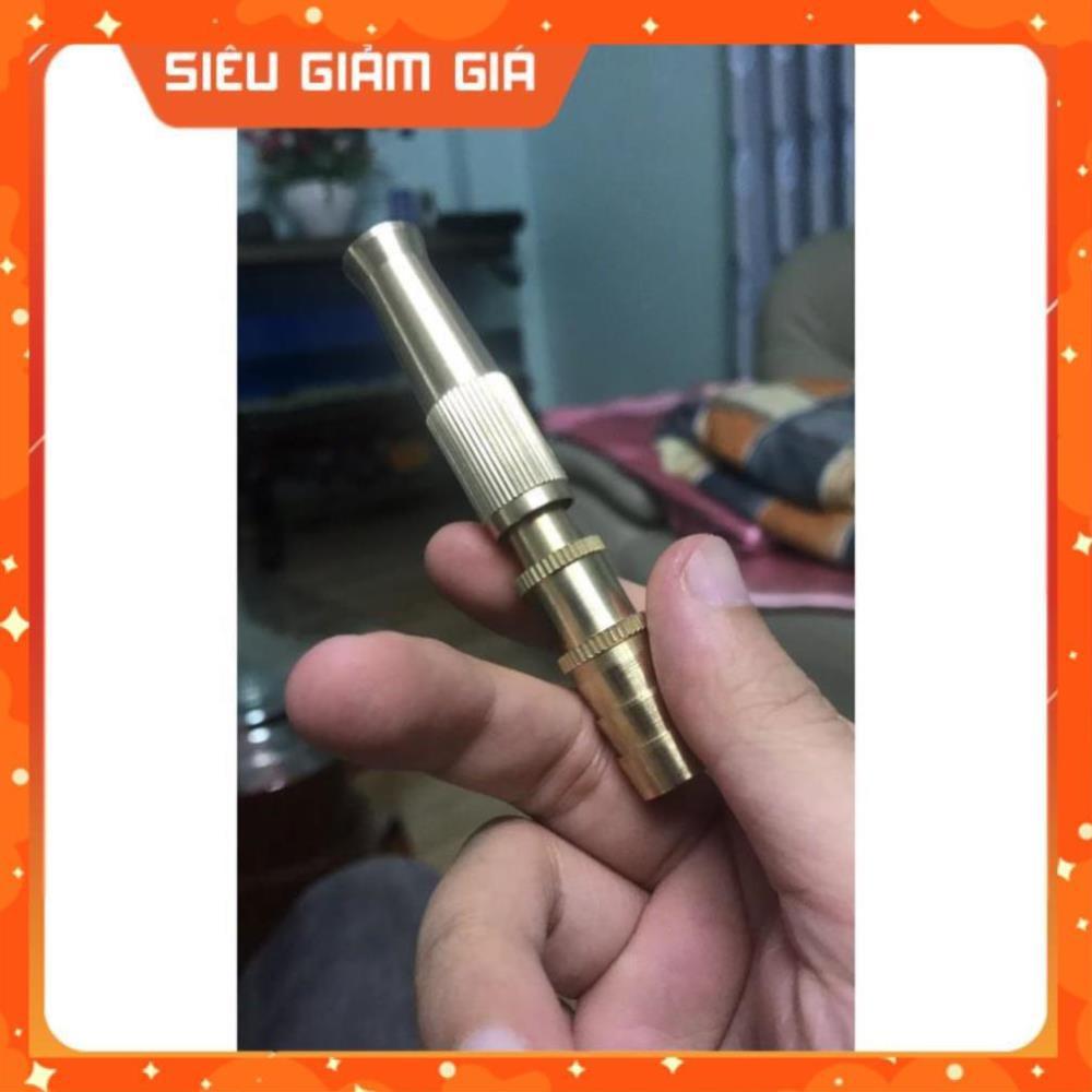 Đầu vòi xịt nước tăng áp đa năng Vòi phun tăng áp bằng đồng tưới cây - rửa xe cực mạnh - 3 chế độ 206587