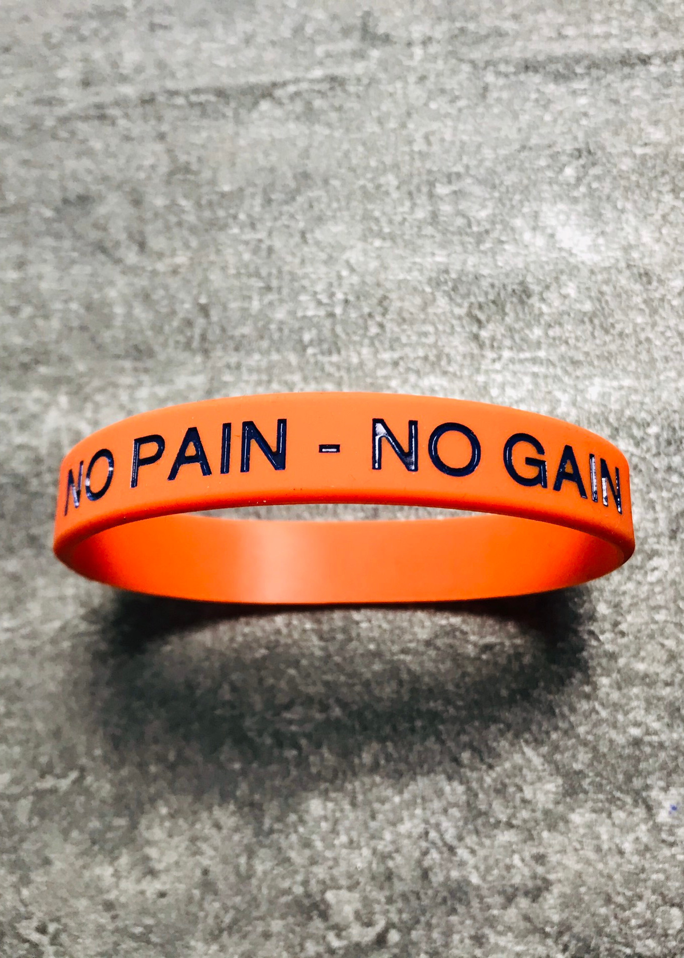 Vòng Đeo Tay Cao Su Thể Thao Nam Nữ No Pain - No Gain - 1 Vòng