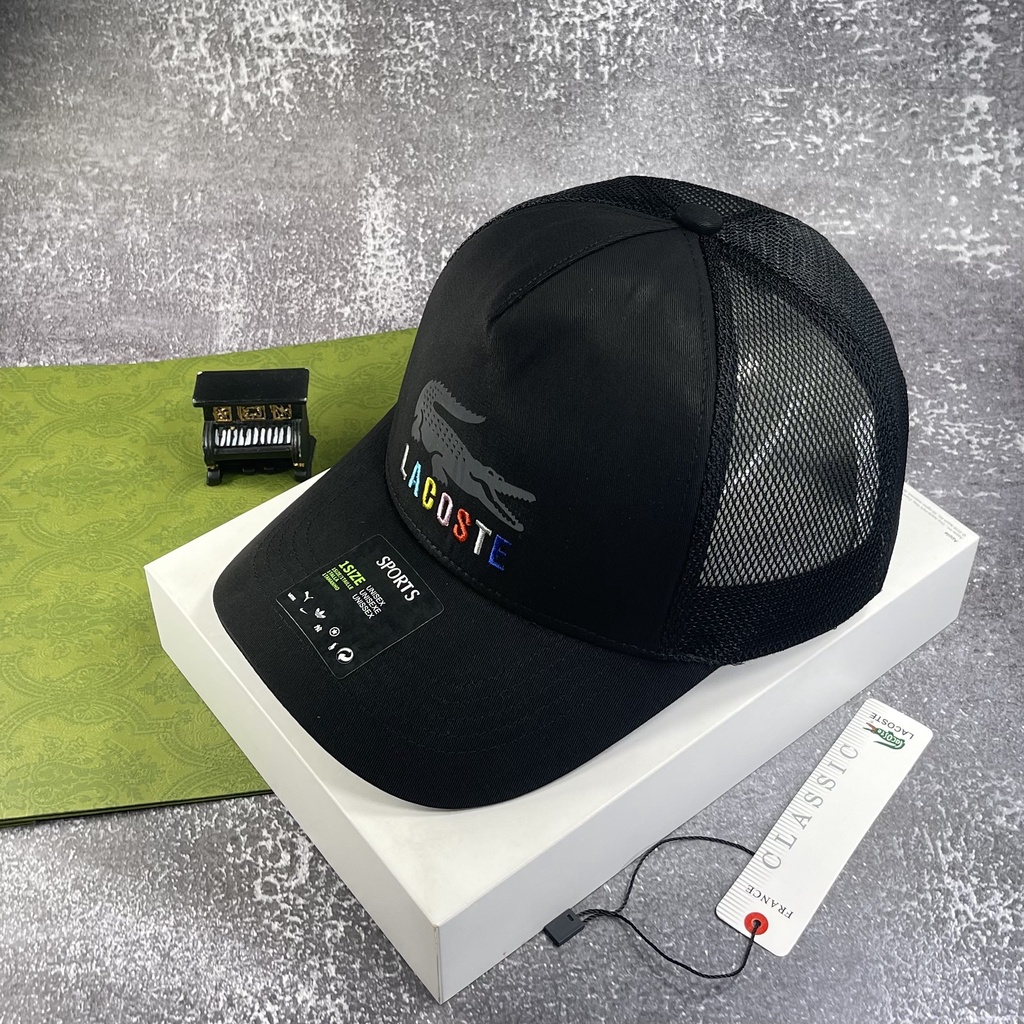 Combo 2 nón kết, mũ lưỡi trai Lacos vải kaki phối lưới form chuẩn siêu đẹp (Ảnh thật)