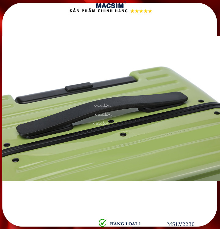 Vali cao cấp Macsim SMLV2230 cỡ 20 inch màu xanh (green)- Hàng loại 1