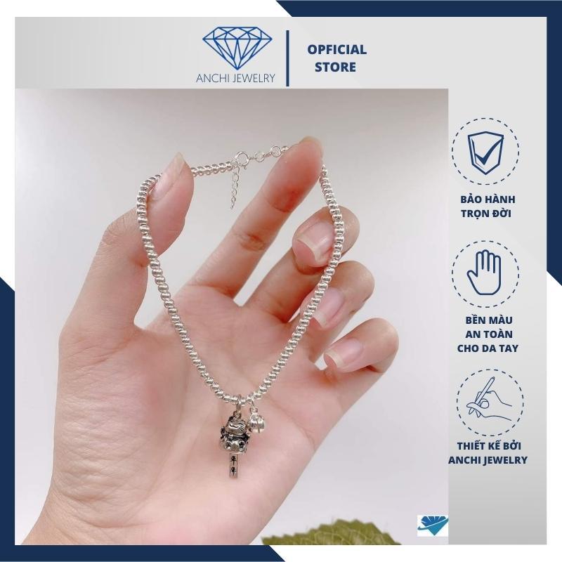 Vòng tay charm mèo thần tài, bạc thật nguyên chất. Anchi jewelry