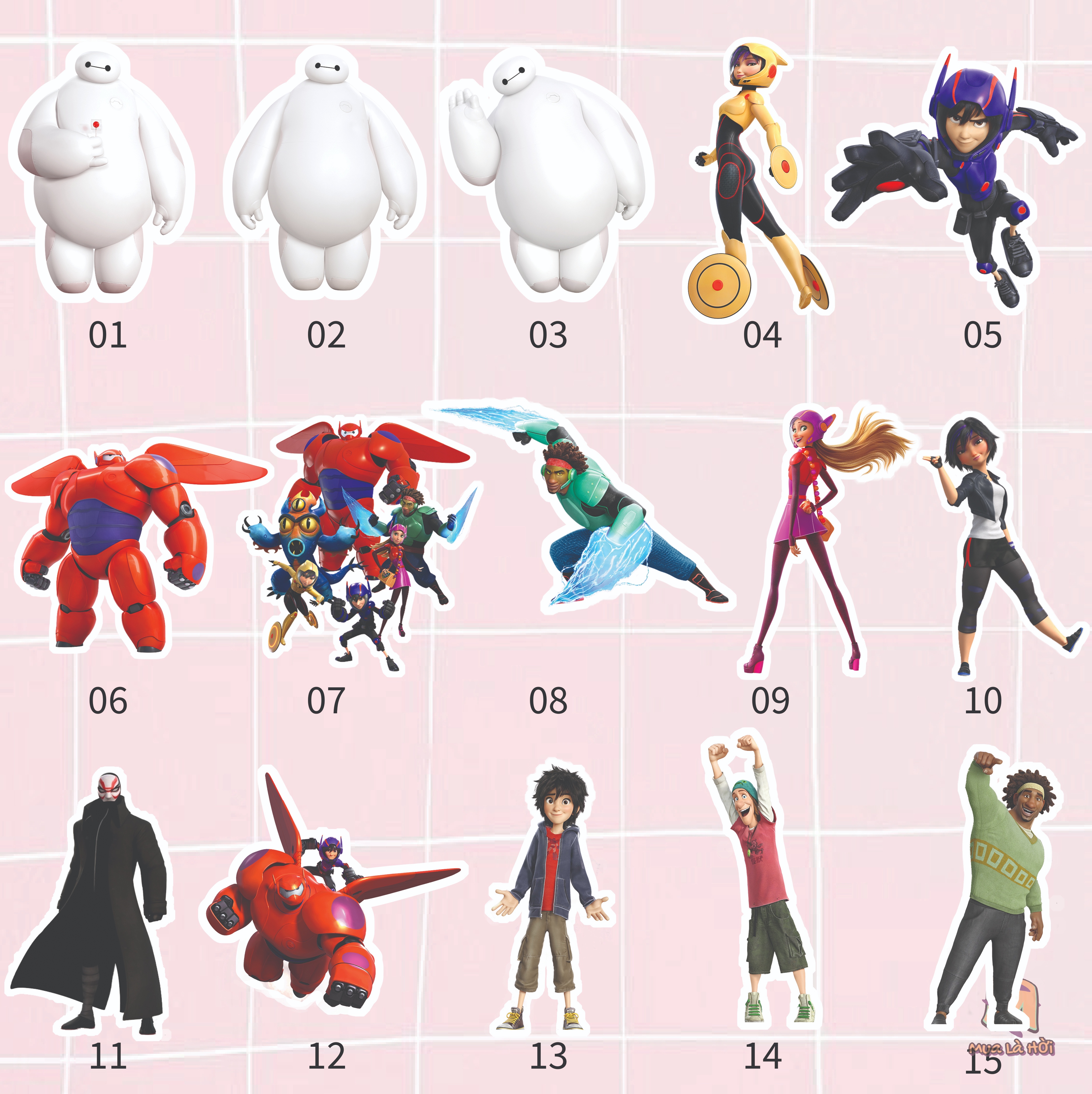 Túi Tote in hình chủ đề Biệt đội big hero 6