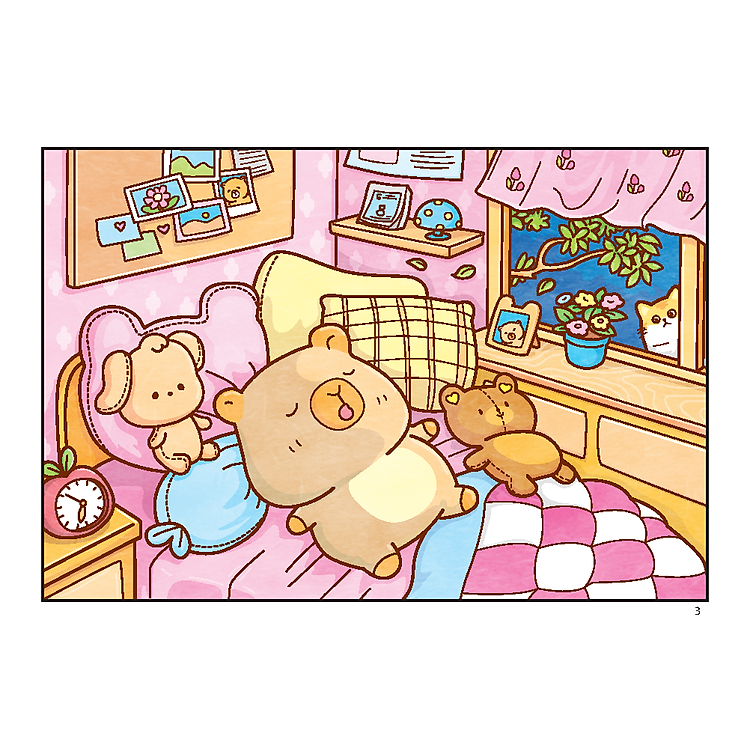 Sách Tô Màu - Capybara - Hạnh Phúc Nhỏ Của Capybara