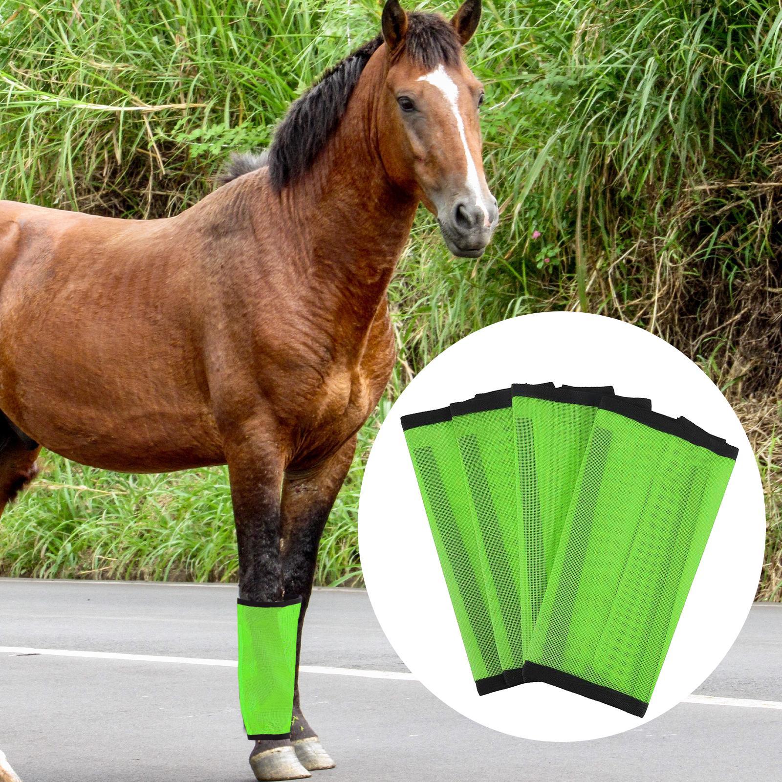 4Pcs Leg Guard Protective Gear Horse Fly Leg Boots for Jumping Sports Riding
