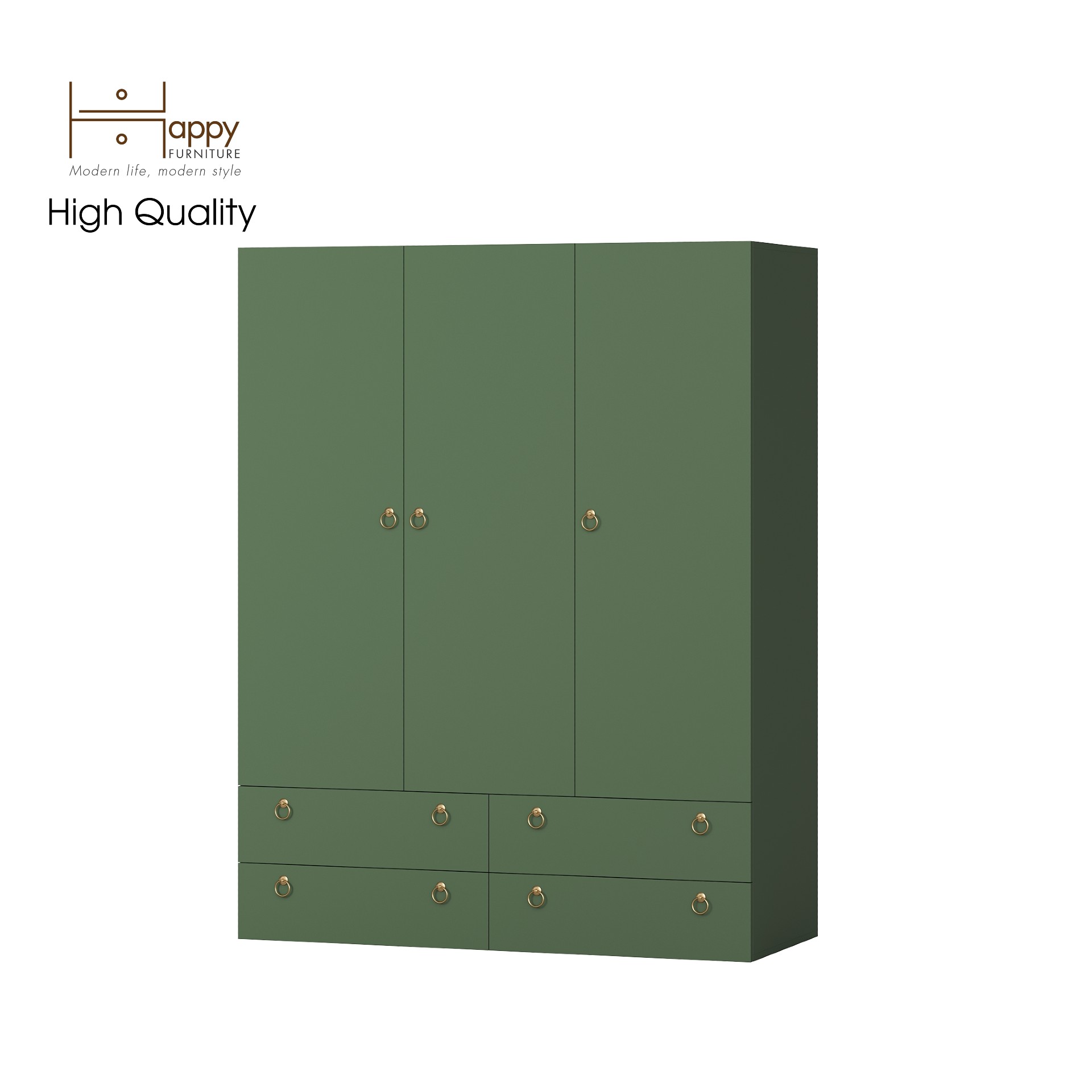 [Happy Home Furniture] WESLEY, Tủ quần áo 4 ngăn kéo - 3 ngăn cửa mở,  140cm x 58cm x 180cm ( DxRxC), TCM_019