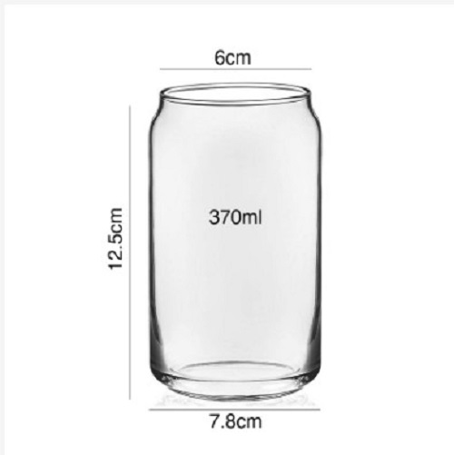 Ly Thủy Tinh Glass Can 370ml | Thủy Tinh Cao Cấp