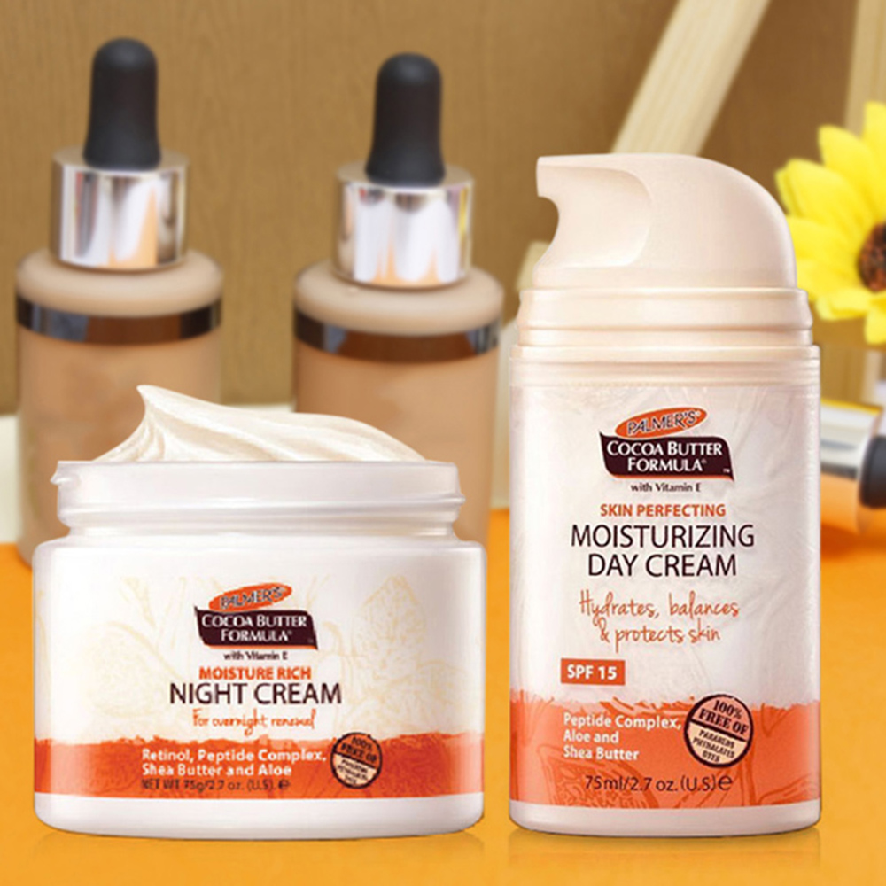 Kem dưỡng sáng da chống lão hóa, dưỡng ẩm ban ngày Palmer's Cococa Butter Moisturizing Day Cream SPF 15 75ml + Tặng kem dưỡng ban đêm 75g