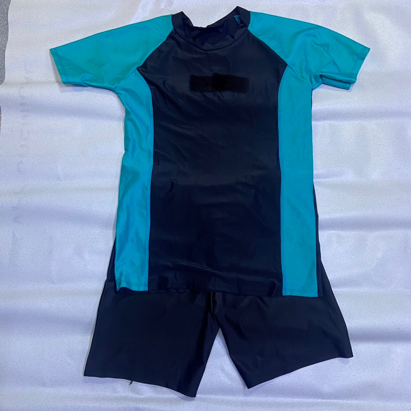 Đồ bơi nam bao gồm cả áo và quần logo SPEED0 vải thun co dãn 4 chiều nhập khẩu {cân nặng từ 35-75kg} (màu ngẫu nhiên)