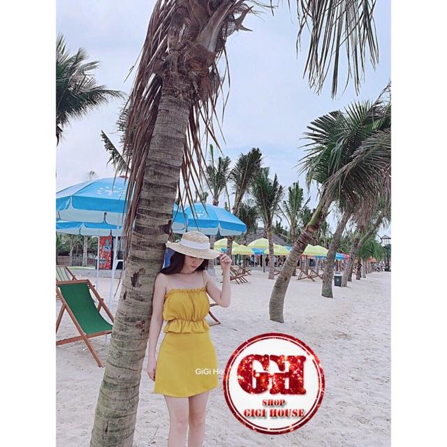 Sét Áo Hai Dây Và Chân Váy|Set áo 2S.