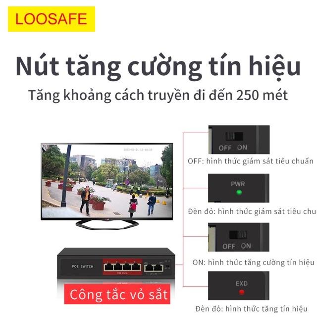 Swith mạng POE4 và POE8 , 4 cổng và 8 cổng POE, 2 cổng J45 10/100M chuyên dụng