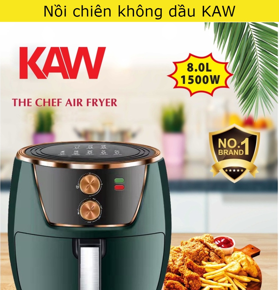 Nồi chiên không dầu KAW 8L Công suất 1500W