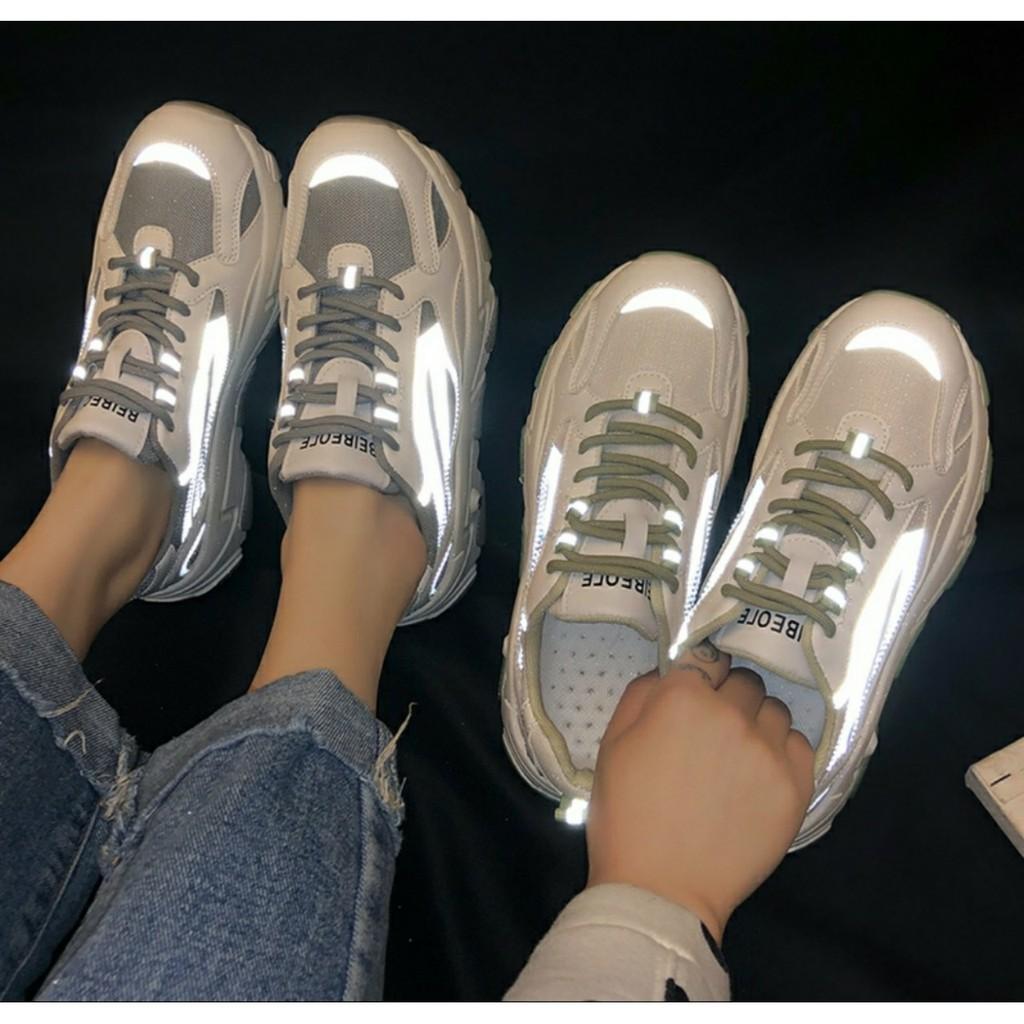 Giầy Thể Thao Nữ Ulzzang Hàn Quốc Tag Fashion Viền Phản Quang Bụng Bự Store 2020