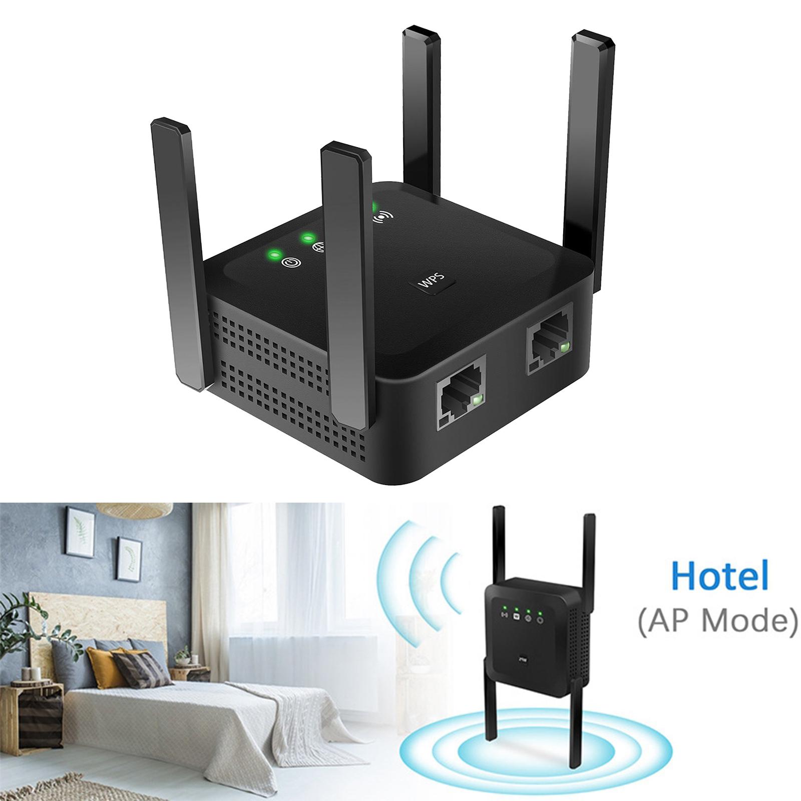 1200Mbps Dual-Band Wireless Wifi Router Repeater Extender Signal Amplifer Booster US, AC 100-240V, 50 / 60Hz
