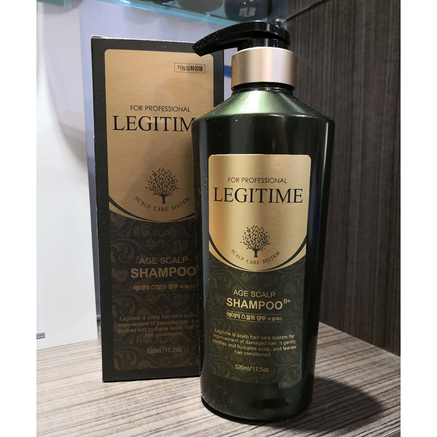 Dâu gội thảo dược ngăn rụng tóc hói đầu Legitime Age Scalp Shampoo 520g