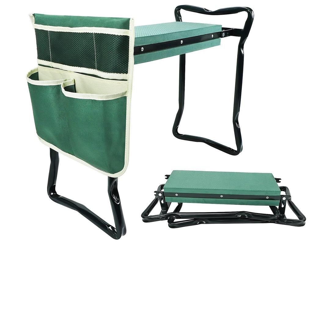 Ghế làm vườn đệm xốp EVA dày rộng kèm túi đựng dụng cụ Garden Kneeler and Seat with Tool Bag Pouch