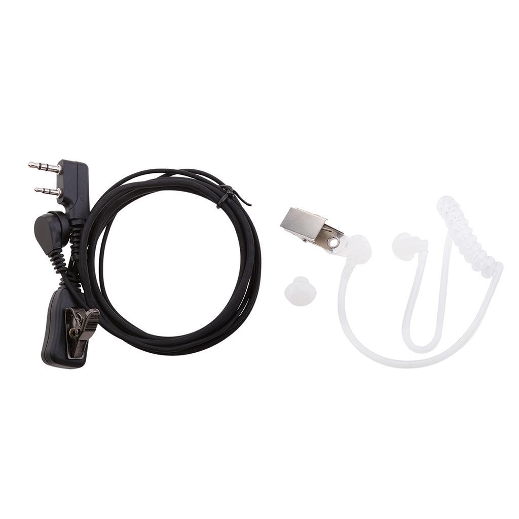 Acoustic Tube Earpiece Earphone Microphone for   Two