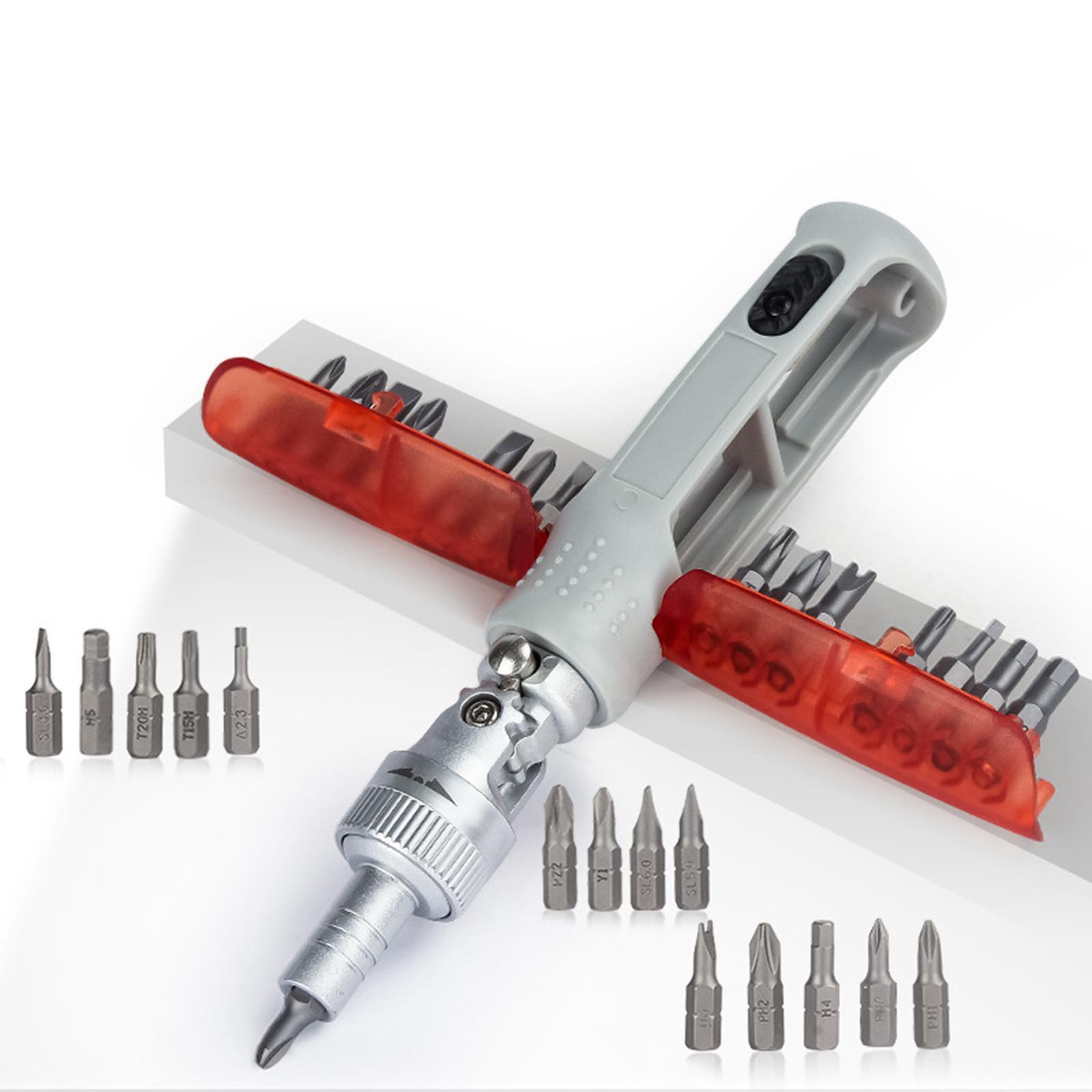 Ratchet Screwdriver Hand Tools for Emergency Office Outdoor Work Home Maintenance