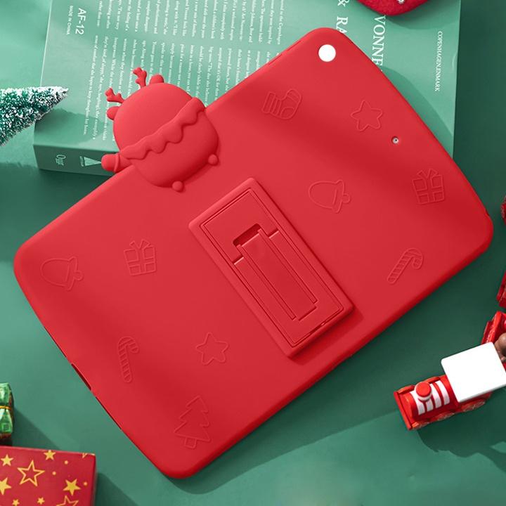 Ốp cho iPad mini, iPad Air, iPad Pro ÔNG GIÀ NOEL cho các dòng máy chất liệu silicon - Mã TZAT904