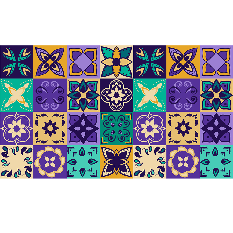 Decal Gạch bông KT33 - Kích thước 60x120cm