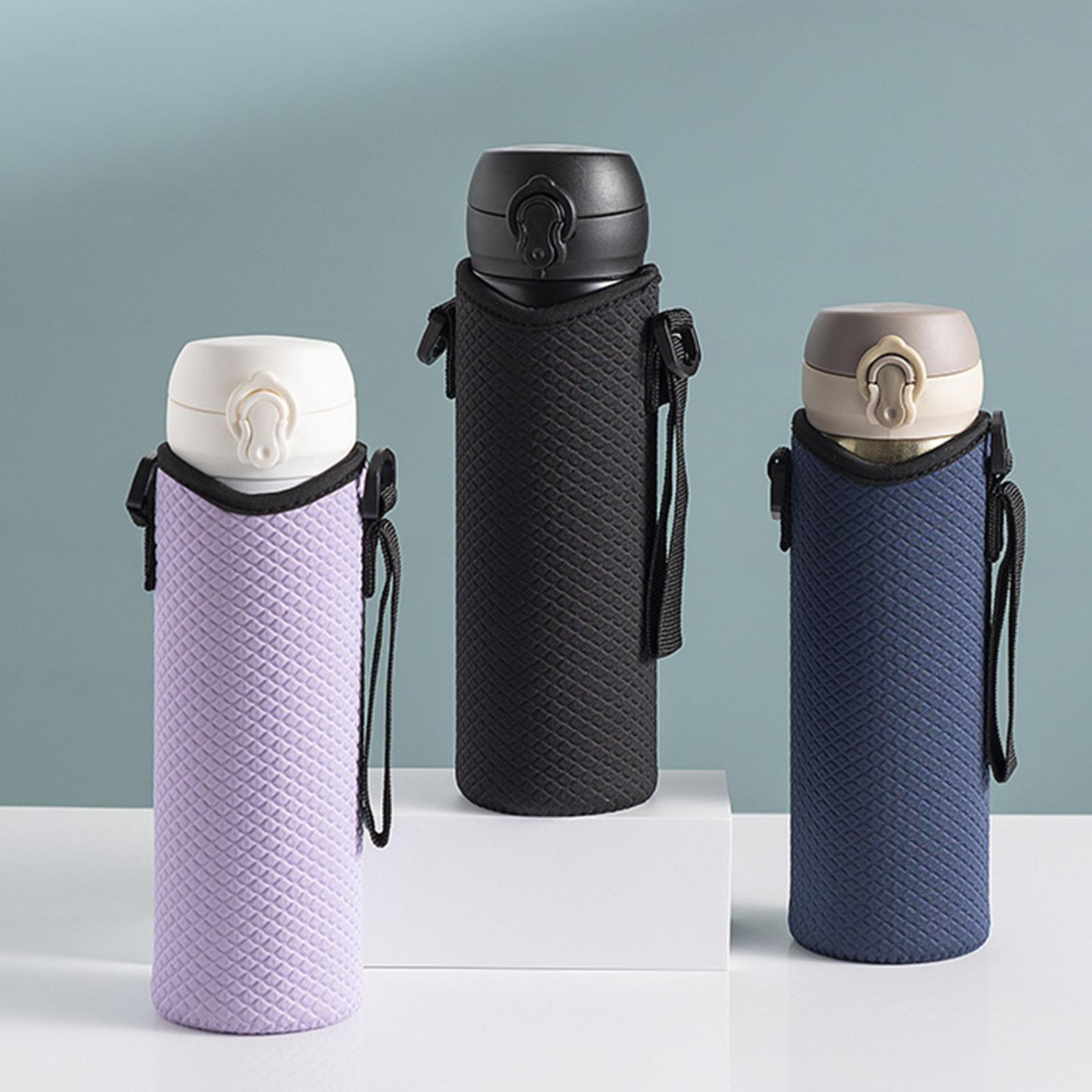 Detachable Water Bottle Carrier Drink Bottle Carrying Bag Adjustable Shoulder Strap Insulated Kettle Pouch for Outdoor Activities, Fishing