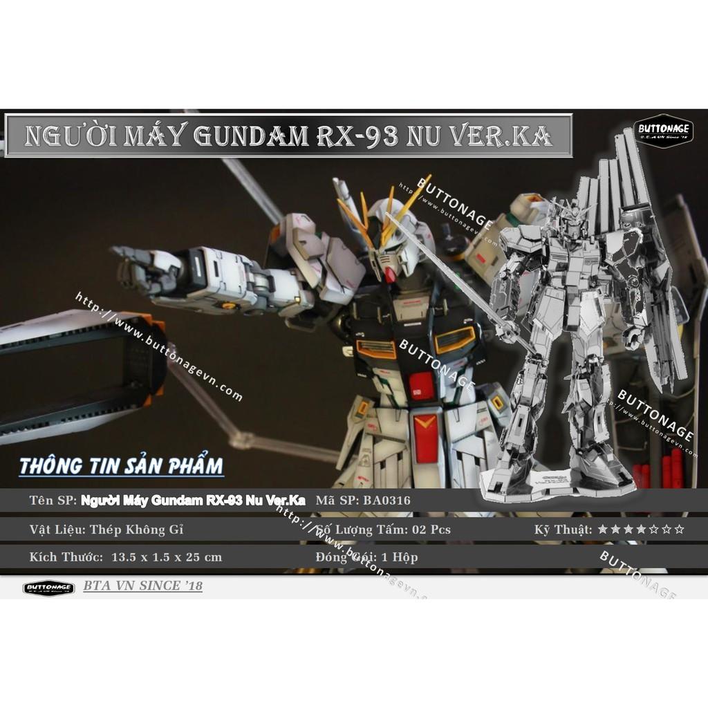 Mô Hình Lắp Ráp 3d Người Máy Gundam RX-93 Nu Ver.Ka