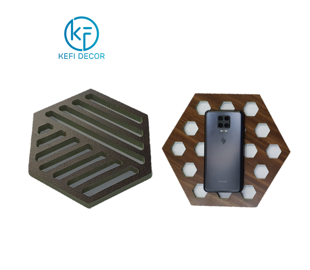 Combo 100 Miếng lót nồi lót cốc bằng gỗ sang trọng Cách Nhiệt size 10*10, Tấm Lót Bảo Vệ Mặt Bàn KEFI Decor