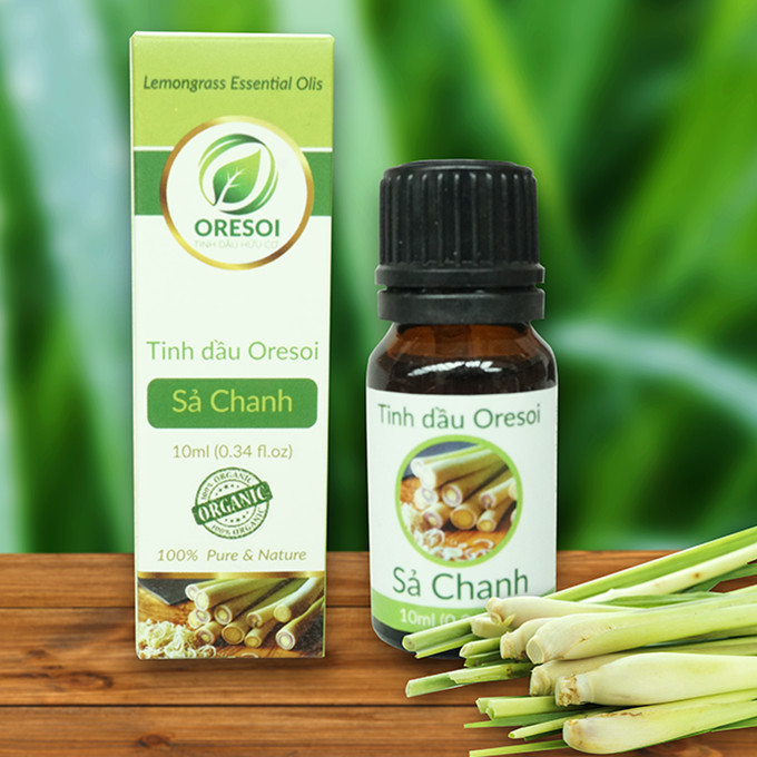 Combo 2 lọ tinh dầu Sả Chanh Oresoi 10ml – Lemongrass Essential Oil