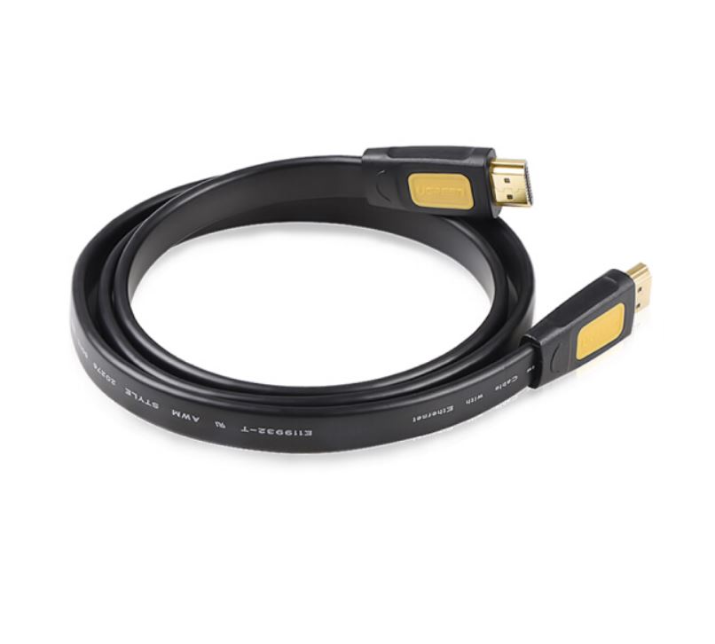 Dây cáp HDMI 1.4 thuần đồng 100%, 19+1 Dài 8m dùng cho Tivi, máy tính, máy chiếu, màn hình...... UGREEN HD101 11182 - Hãng chính hãng