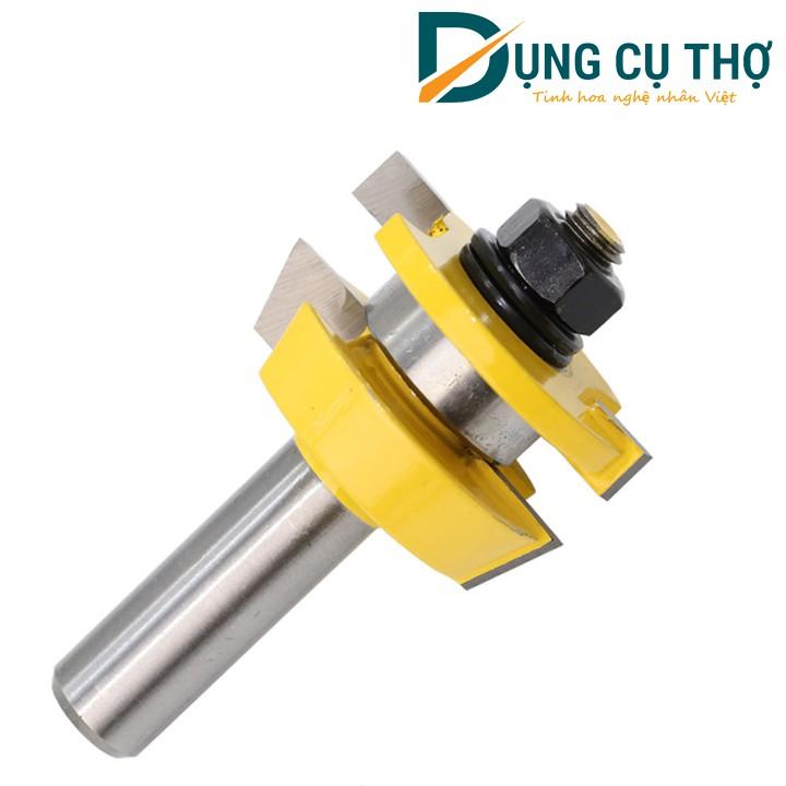 Bộ Mũi Ghép Mộng Vát dùng ghép mộng cánh tủ, tủ bếp cốt 12.7mm ( Bộ 2 chiếc ) Hàng cao cấp