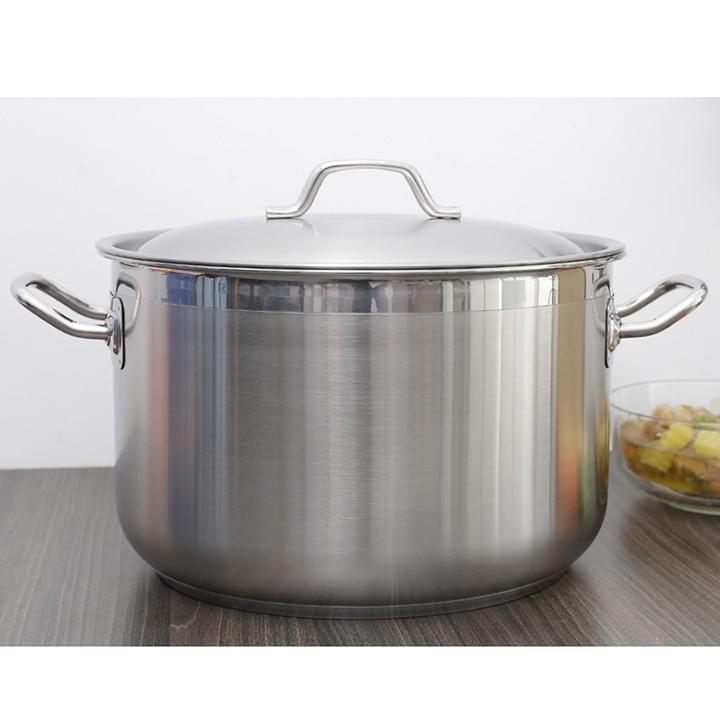 Nồi luộc gà FiveStar vung inox 3 đáy - bếp từ