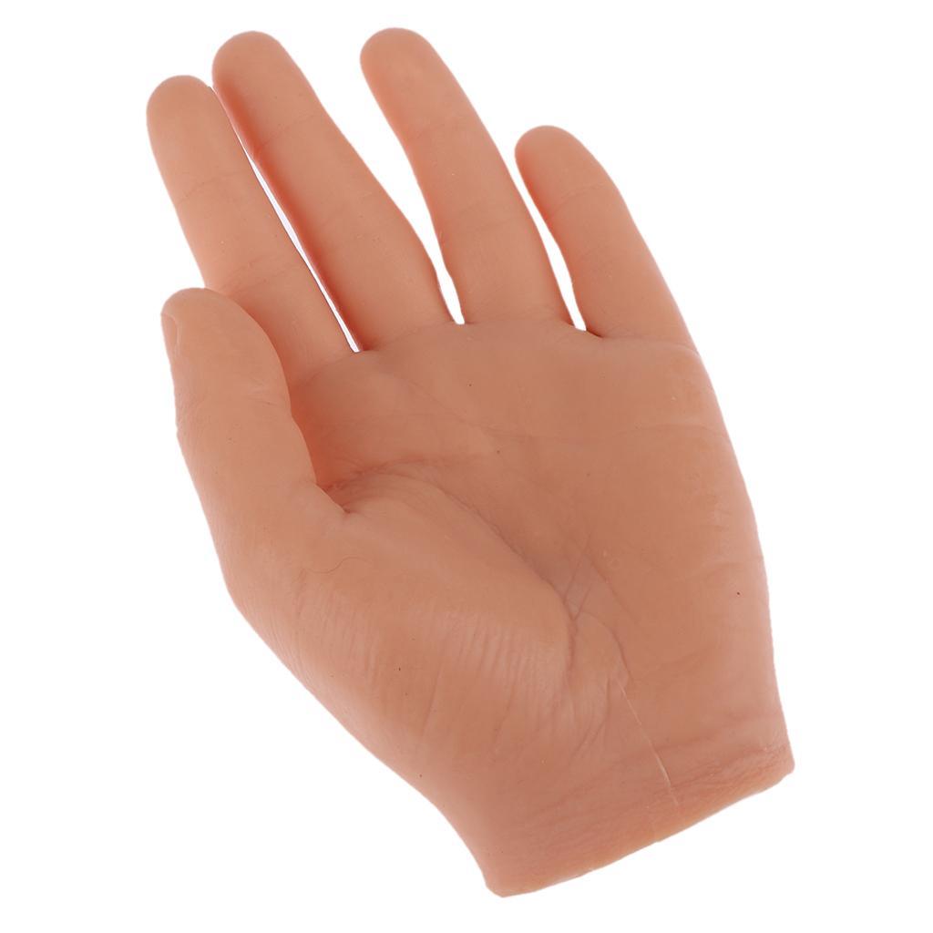 Tattoo Nail Tip Permanent Makeup Silicone Training Practice Fake Skin Hand