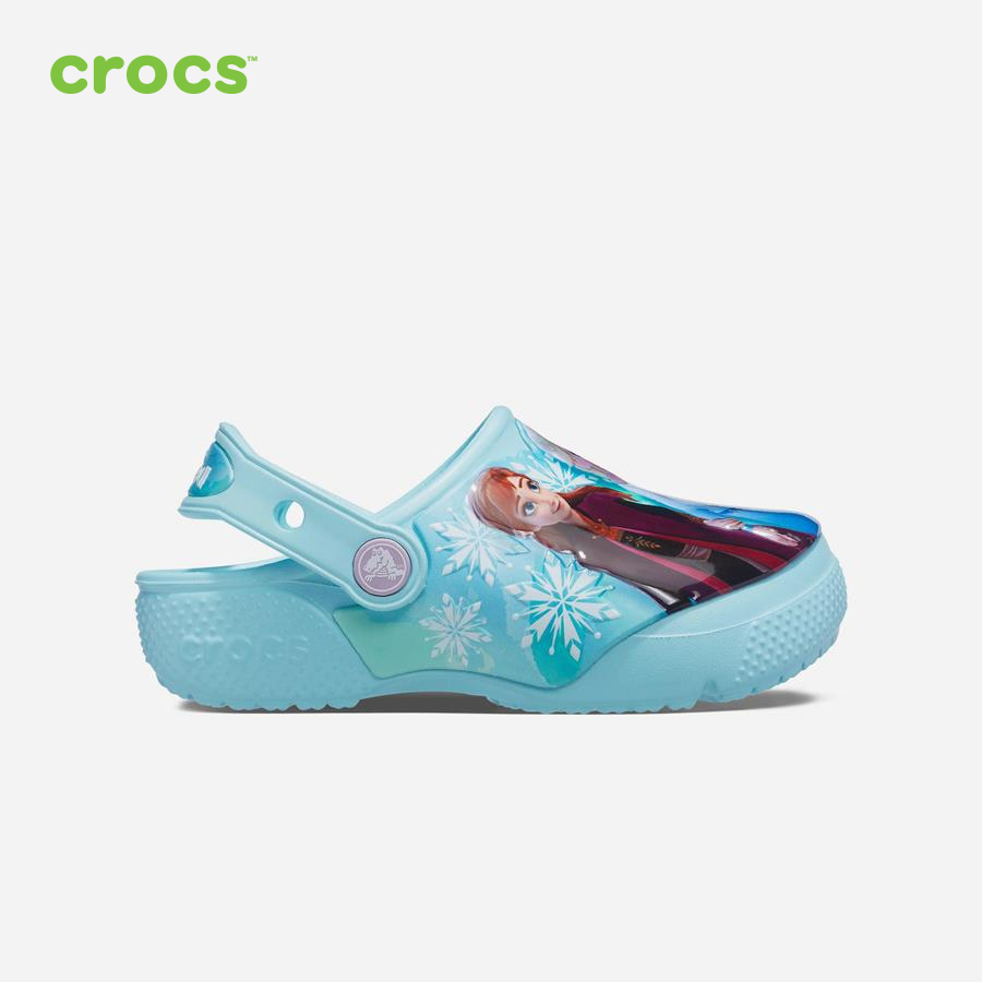 Giày lười trẻ em Crocs FW FunLab Clog Kid Disney Frozen II Ice Blue - 207465-4O9