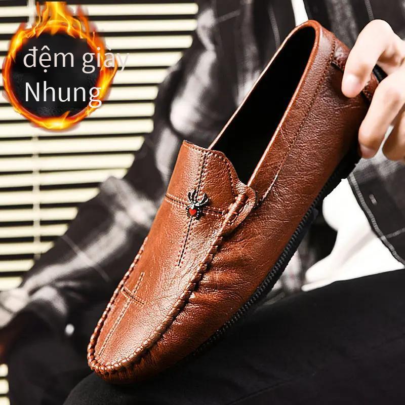 Đảm bảo chất lượng giày da giao hàng nhanh ins lưới đỏ giày công sở size lớn ngoài trời