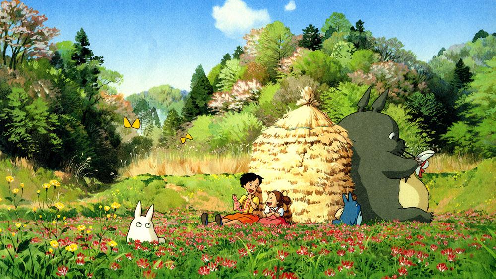 Poster A4 dán tường Anime, decal 21x30 trang trí có keo My Neighbor Totoro Wallpapers (5).jpg