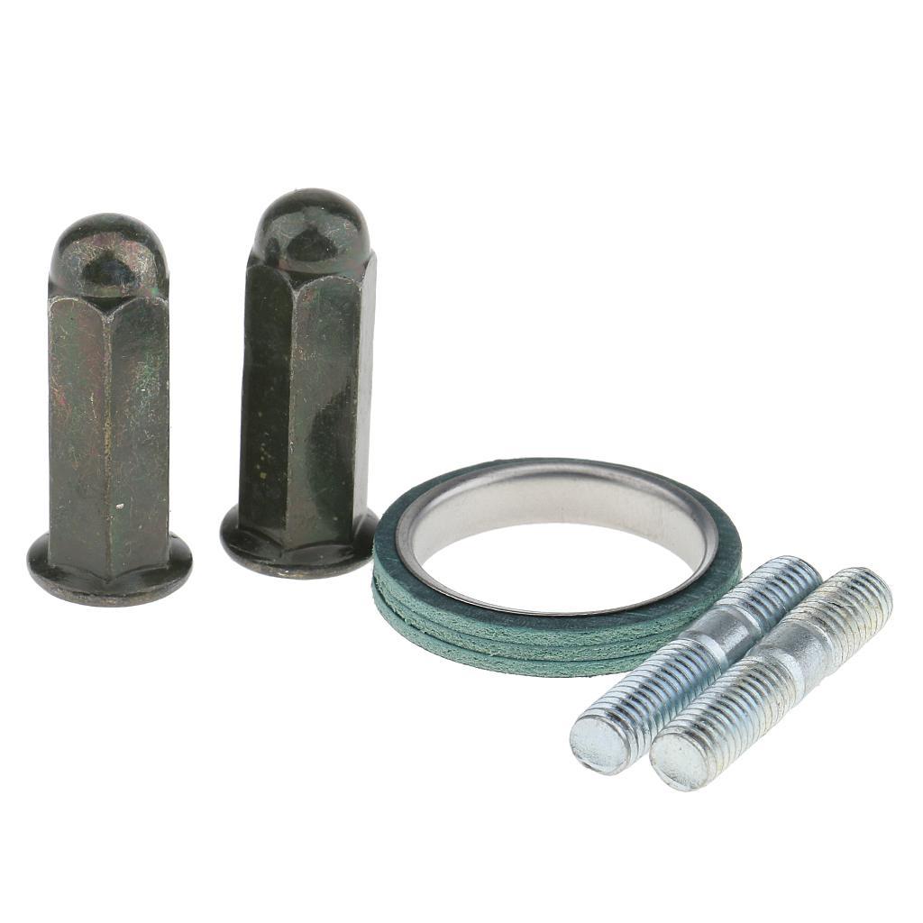 5 Pieces Exhaust Studs Nuts Gasket Kit for GY6 50cc - 150cc QMB139 Scooter