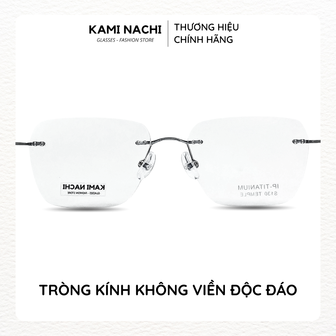 Gọng kính The Business Man phiên bản Airy chất liệu Titanium mạ Ion KAMI NACHI mã S130