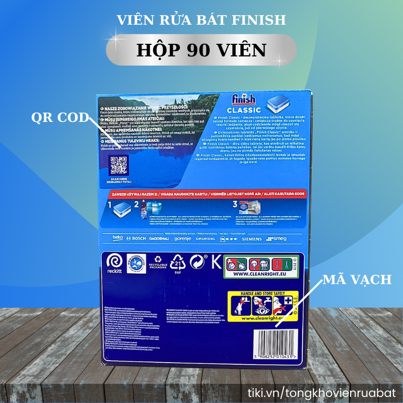 Muối rửa bát Finish 4.0 kg