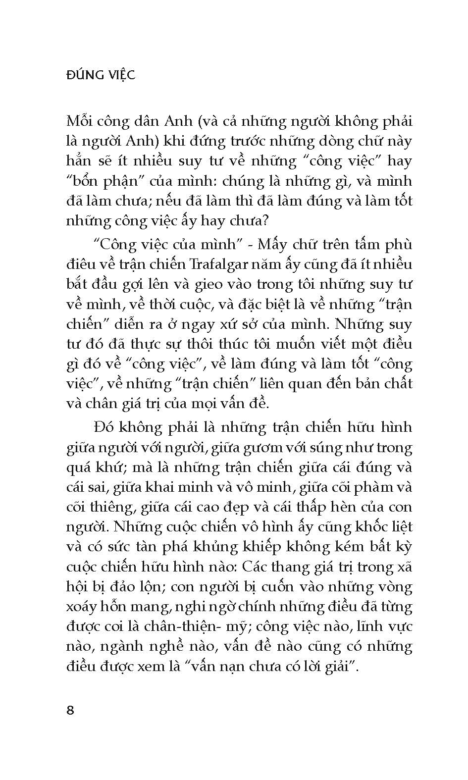 Đúng Việc - Một Góc Nhìn Về Câu Chuyện Khai Minh (Tái bản lần thứ 12) - Bìa cứng (Bản in năm 2023)