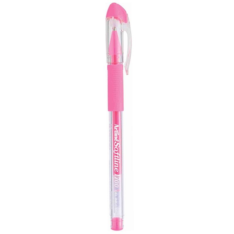 Bút Gel Softline 0.7 mm - Artline EGB-1700-FPI - Fluorescent Pink