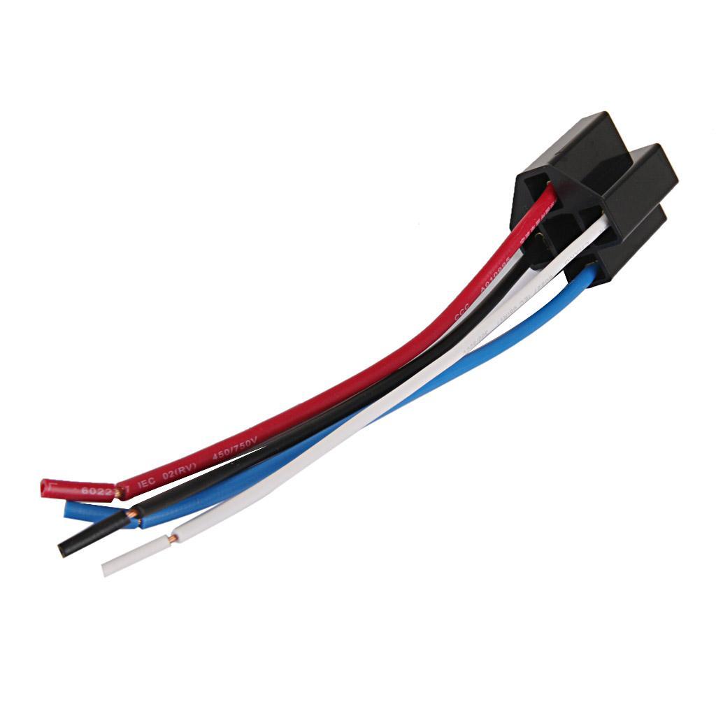 Car 12V 12 Volt DC 40A AMP Relay Harness Socket 4Pin 4 Wire