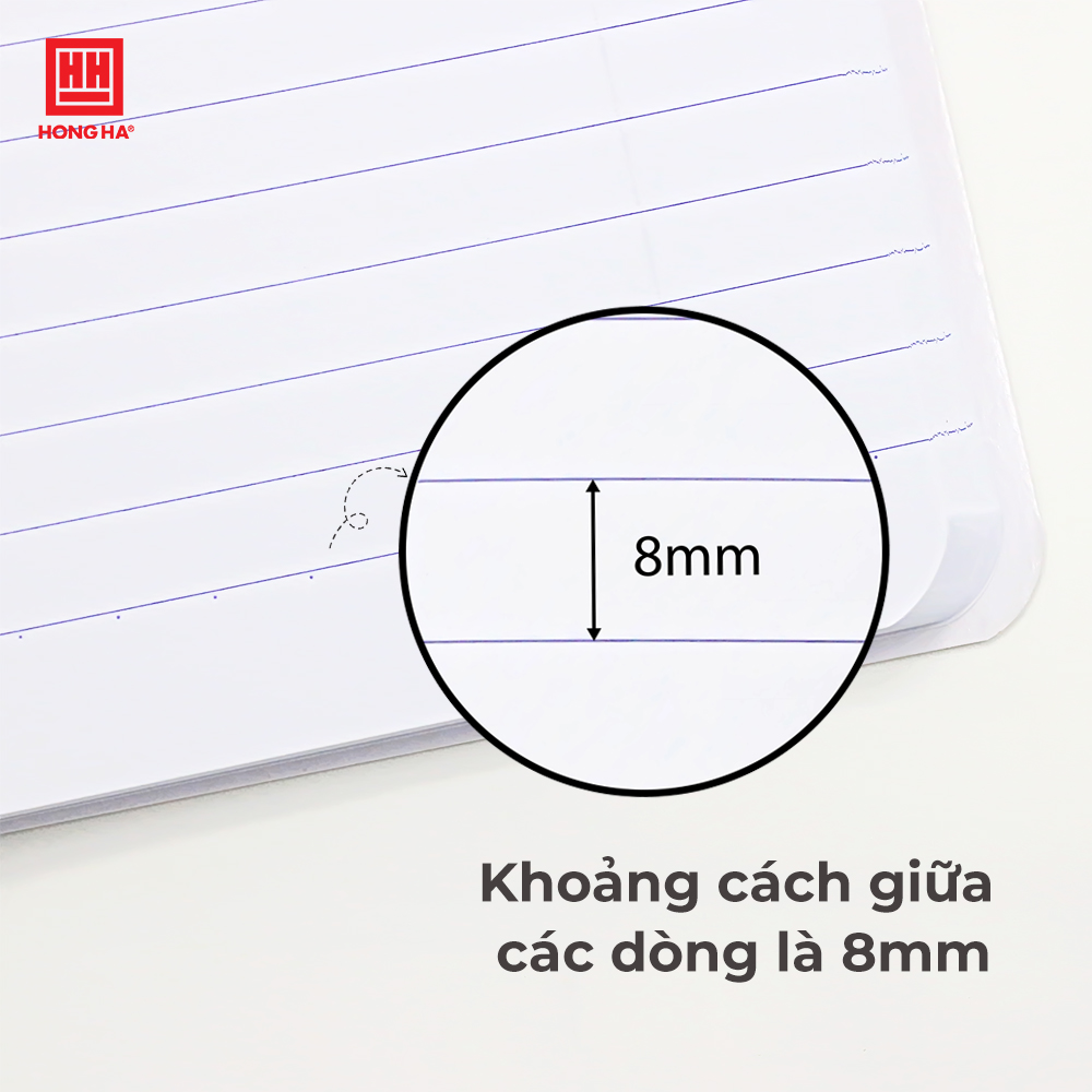 Sổ bìa bồi kẻ ngang A4 200 trang Hồng Hà Patterns  - 4530