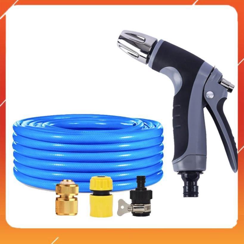 Bộ dây và vòi xịt rửa xe tưới cây tăng áp 7-10M 206817